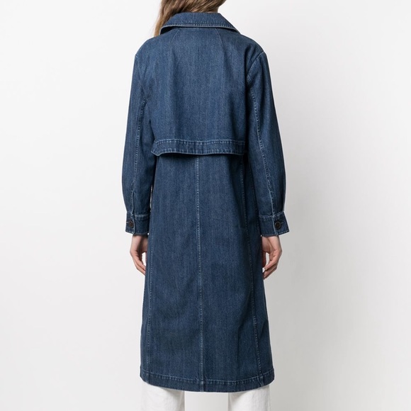 J Brand denim trench coat - Picture 7 of 8